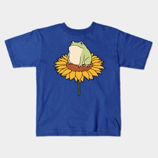 Frog on Sunflower Kids T-Shirt